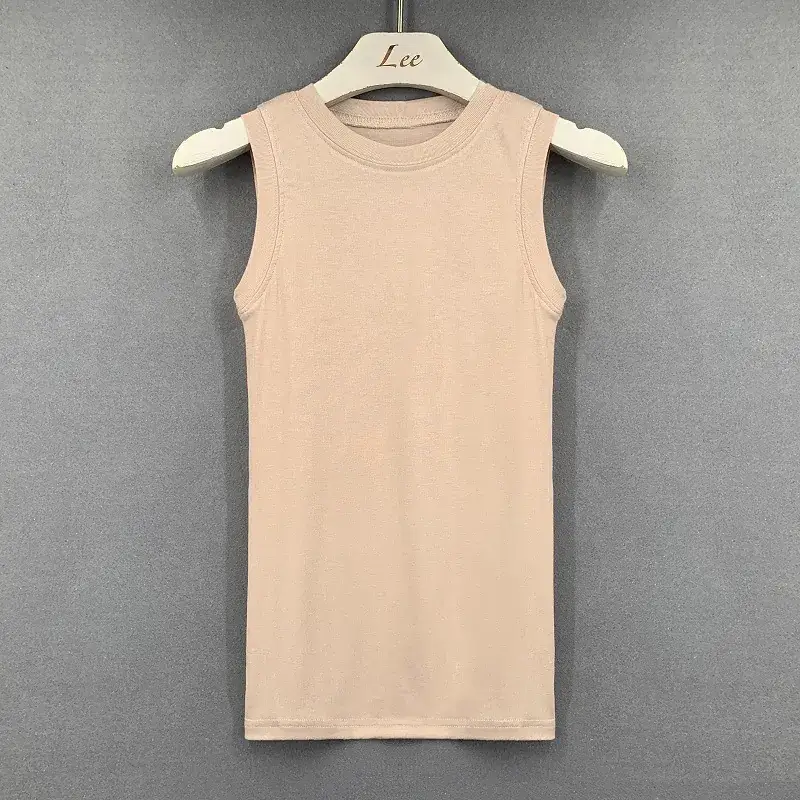 Men Sleeveless Tank Top Navy Blue Slim Fit