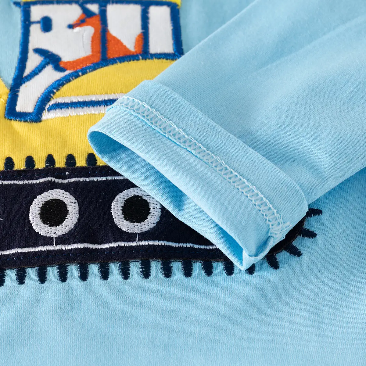 Blue Cartoon Long Sleeve T-Shirt for Boys - Image 3