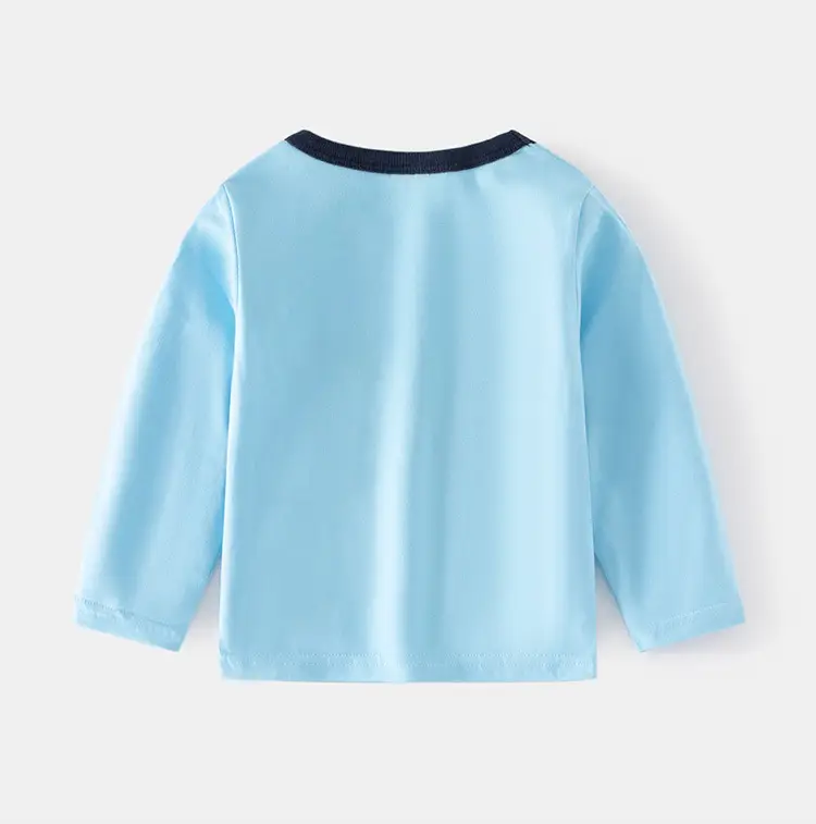 Blue Cartoon Long Sleeve T-Shirt for Boys — feature 7