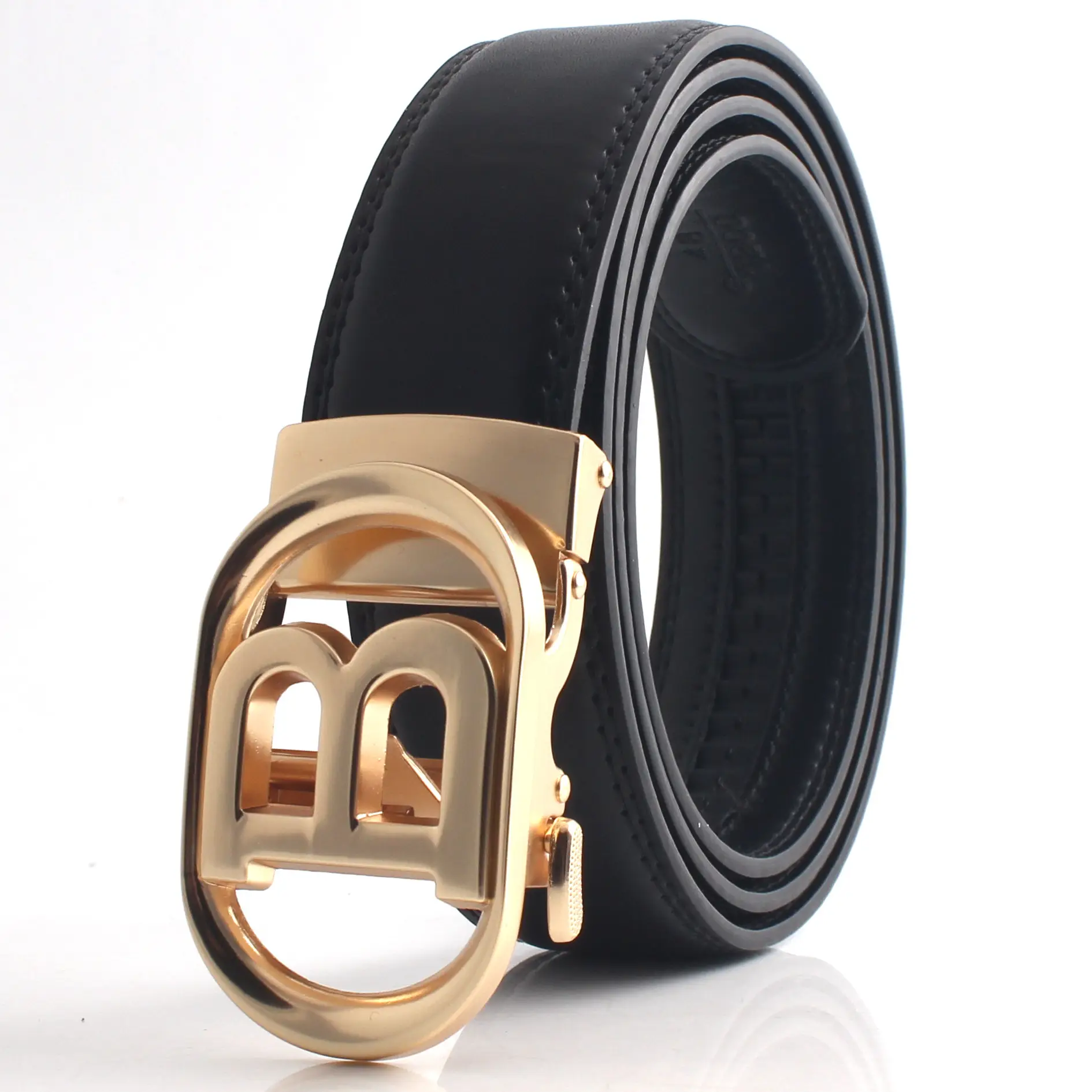 Hongsheng Men's Genuine Leather Letter B Belt — feature 12