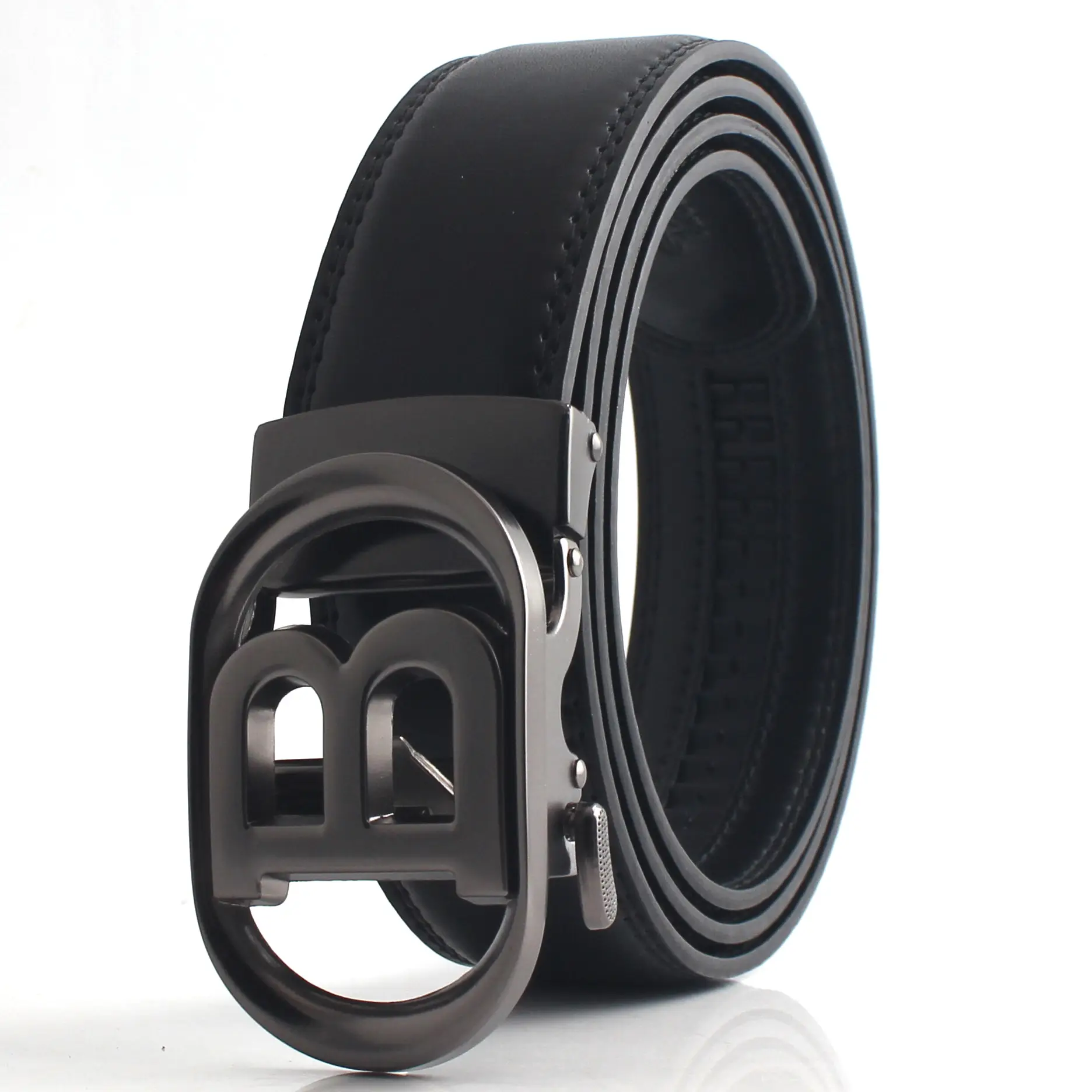 Hongsheng Men's Genuine Leather Letter B Belt — feature 13