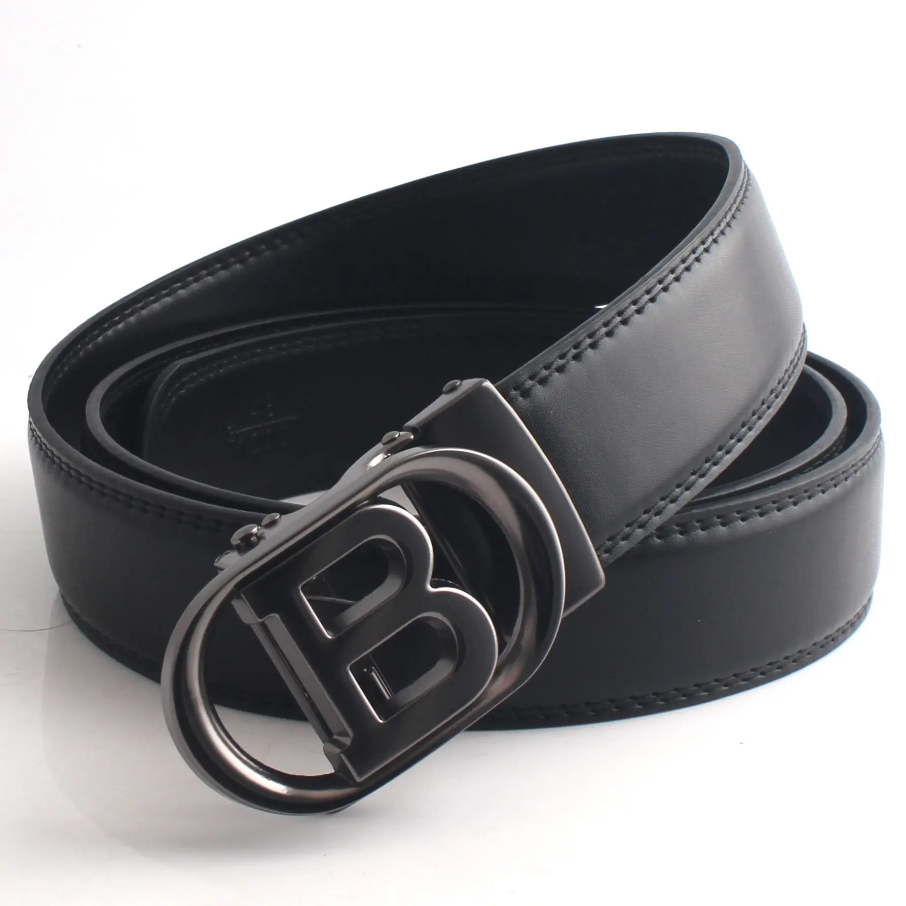 Hongsheng Men's Genuine Leather Letter B Belt — feature 7