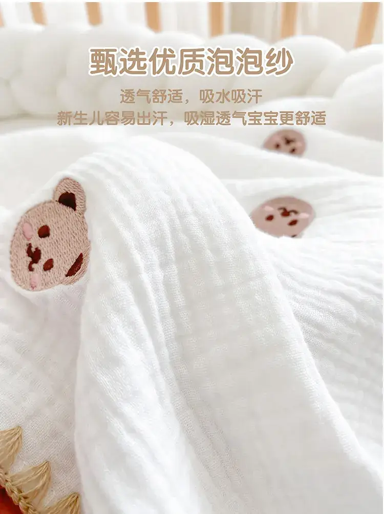 Newborn Baby Swaddle Pure Cotton Delivery Room Gauze Wrap — feature 4