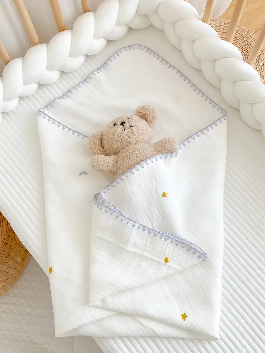 Newborn Baby Swaddle Pure Cotton Delivery Room Gauze Wrap - Image 3