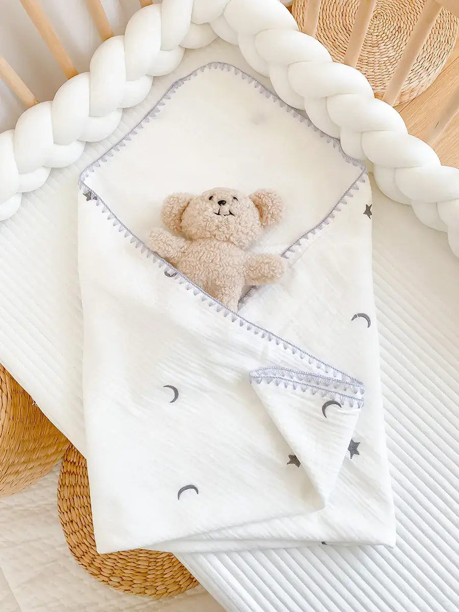 Newborn Baby Swaddle Pure Cotton Delivery Room Gauze Wrap - Image 4