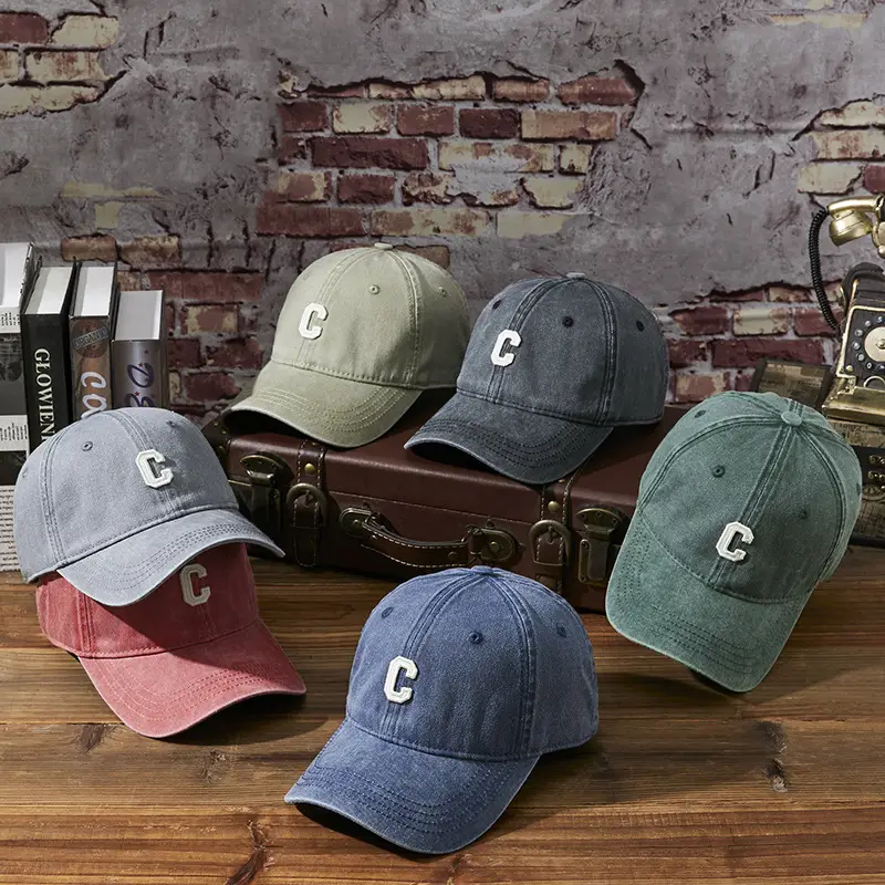 Vintage Wash Cap Children Men's Old Hong Kong Artistic Washed Baseball Cap - Image 16