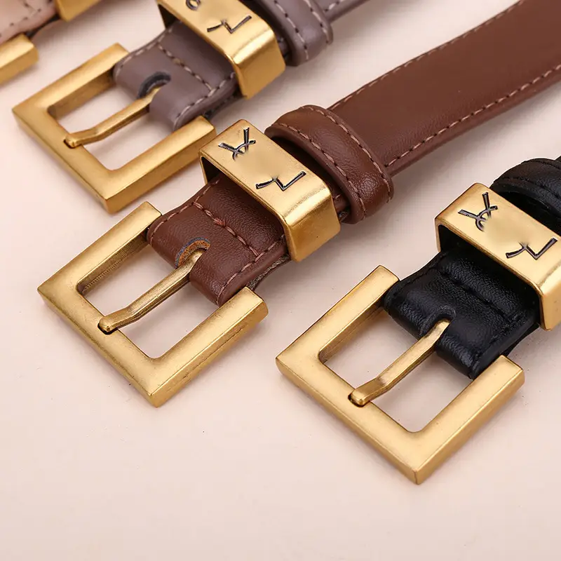 Women's Brown Poplar Shulin Buckle Belt - Image 6