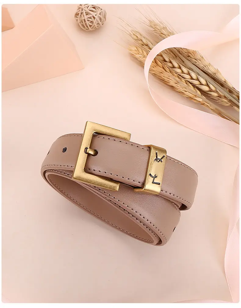 Women's Brown Poplar Shulin Buckle Belt β feature 17