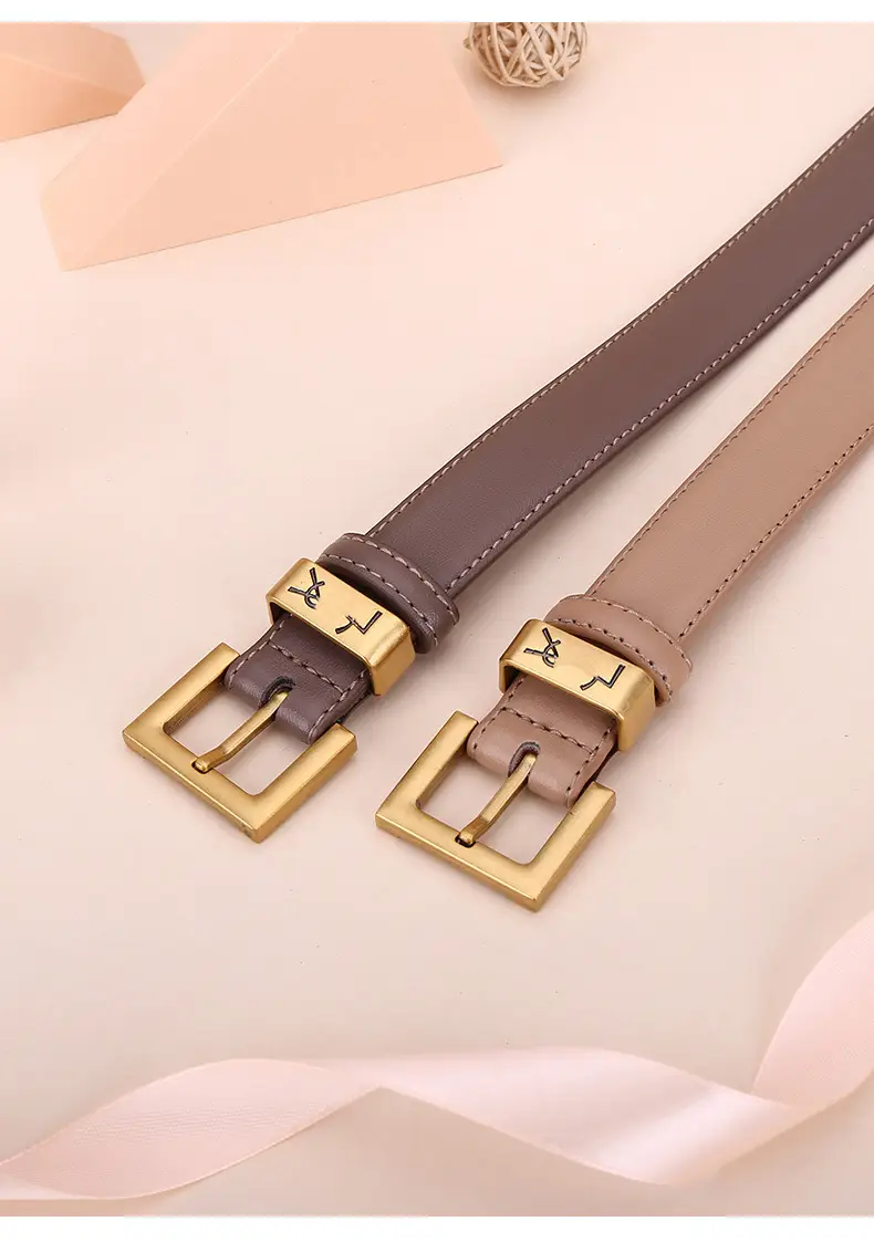 Women's Brown Poplar Shulin Buckle Belt β feature 9