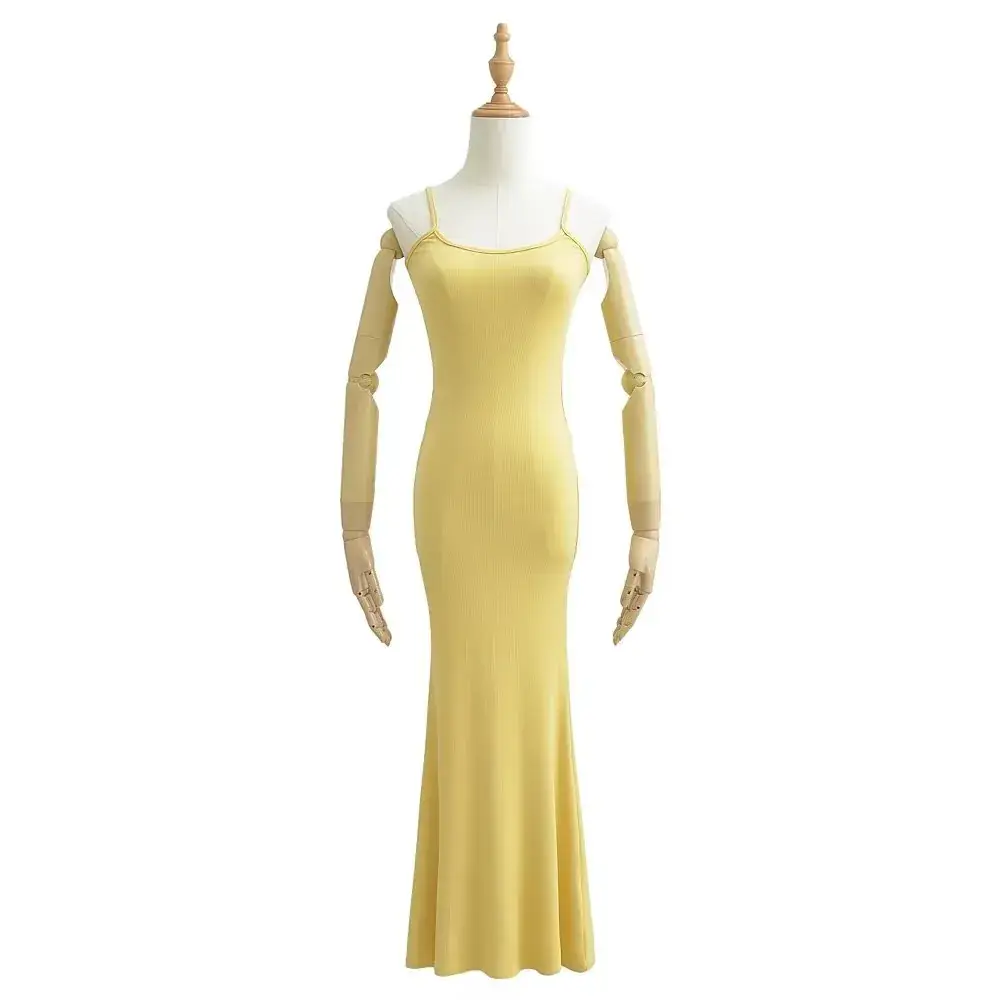 Women's Mermaid Dress High Waist Stretch Sleeveless Dress
