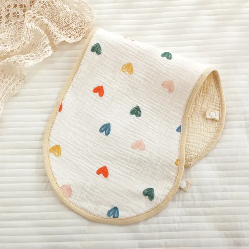 Baby Burp Towel Class A Cotton Anti-Spitting Han Feng Gauze Bib - Image 2