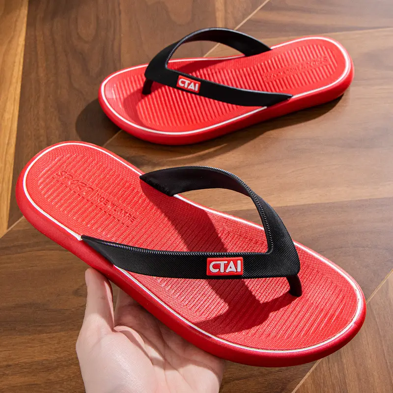 New Men's Casual Flip Flops Summer Non-Slip Teal