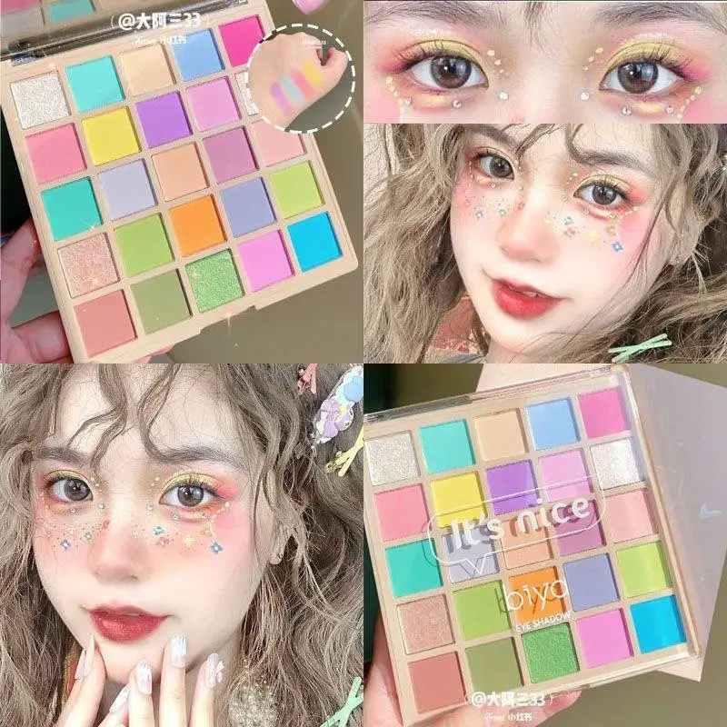 25-Color Eye Shadow Palette with Glitter Sequins - Image 6