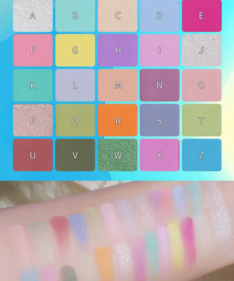 25-Color Eye Shadow Palette with Glitter Sequins — feature 19
