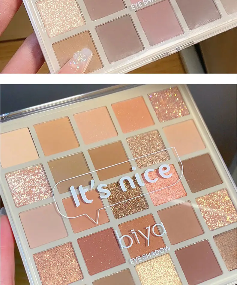 25-Color Eye Shadow Palette with Glitter Sequins — feature 22