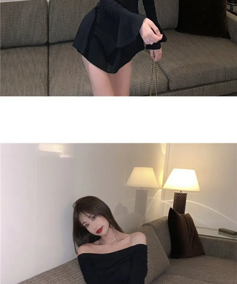 2023 Summer Spice Girl Off-Shoulder Slimming Dress for Women — feature 7