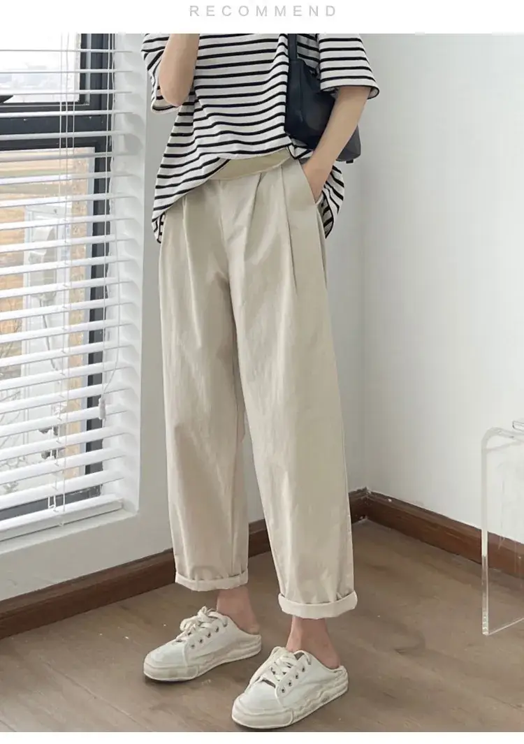 Pregnant Women's Loose Wide Leg Pants 2024 Spring — feature 1