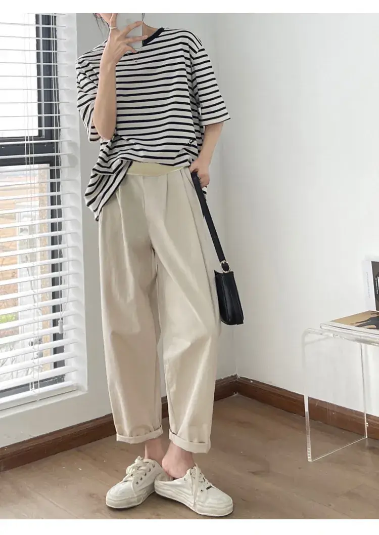 Pregnant Women's Loose Wide Leg Pants 2024 Spring — feature 12