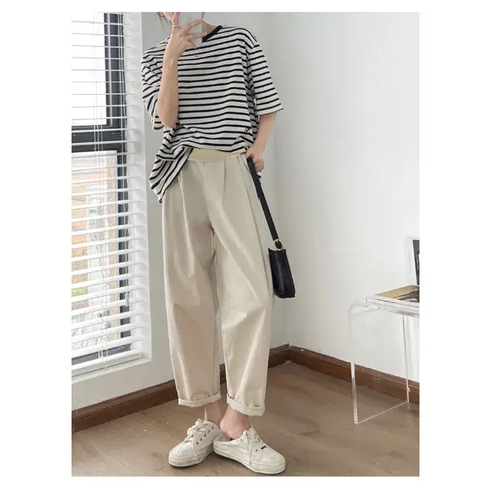 Pregnant Women's Loose Wide Leg Pants 2024 Spring