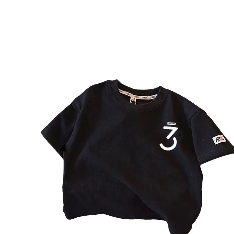 Boys Cotton T-Shirt Short Sleeve Summer Cool Style - Image 21