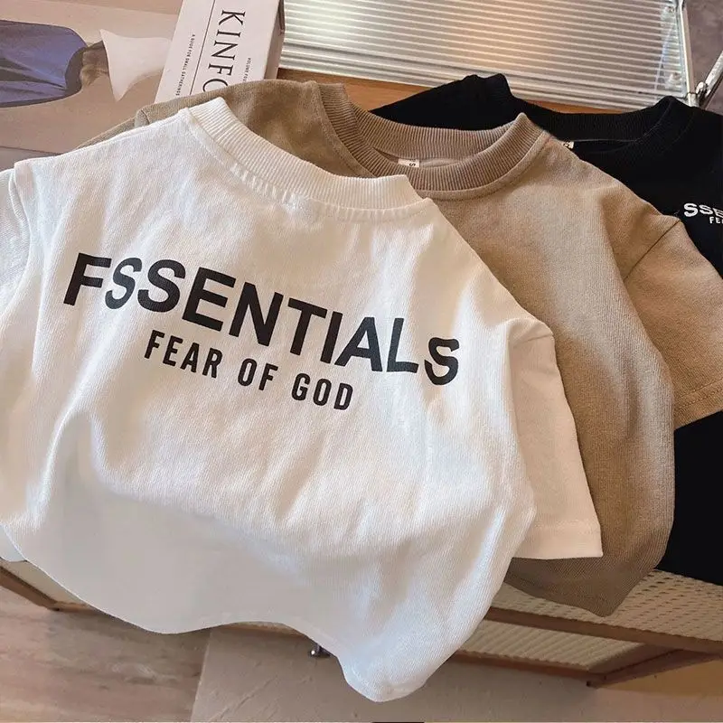 Boys Cotton T-Shirt Short Sleeve Summer Cool Style - Image 16