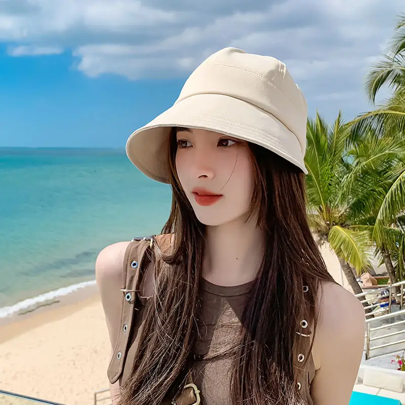 Women Black Sun Hat with Large Brim 2024