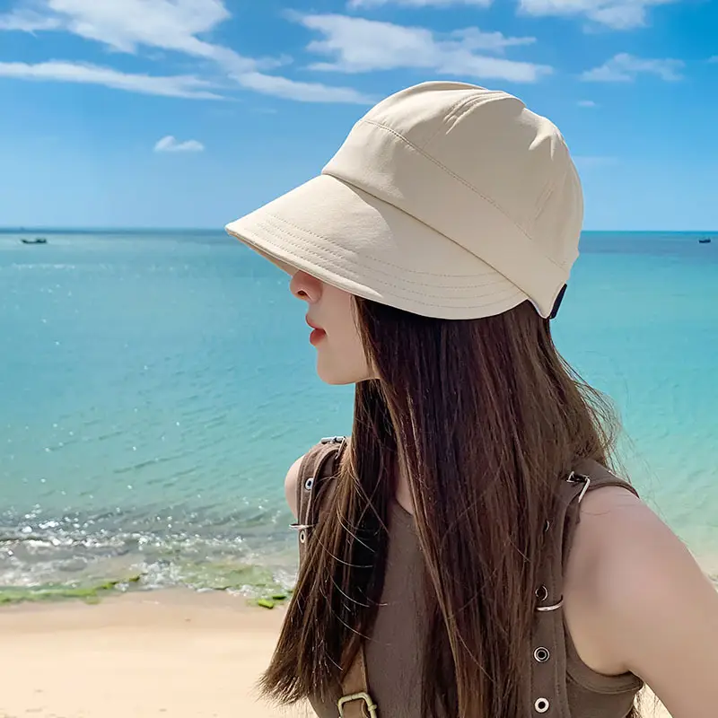 Women Black Sun Hat with Large Brim 2024