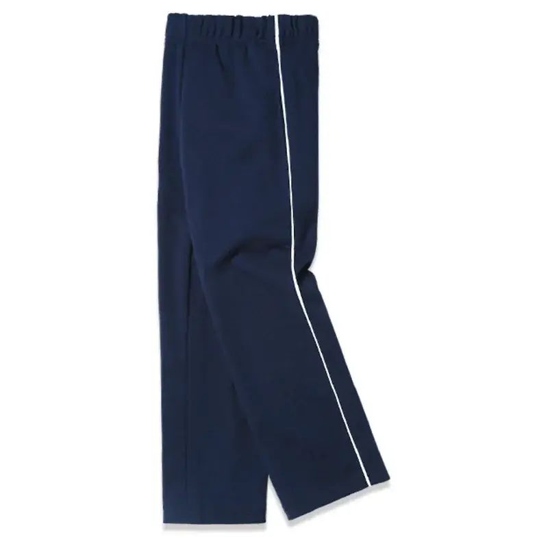 Boys Girls Navy Blue Sports Pants Loose Black Straight Pants - Image 32