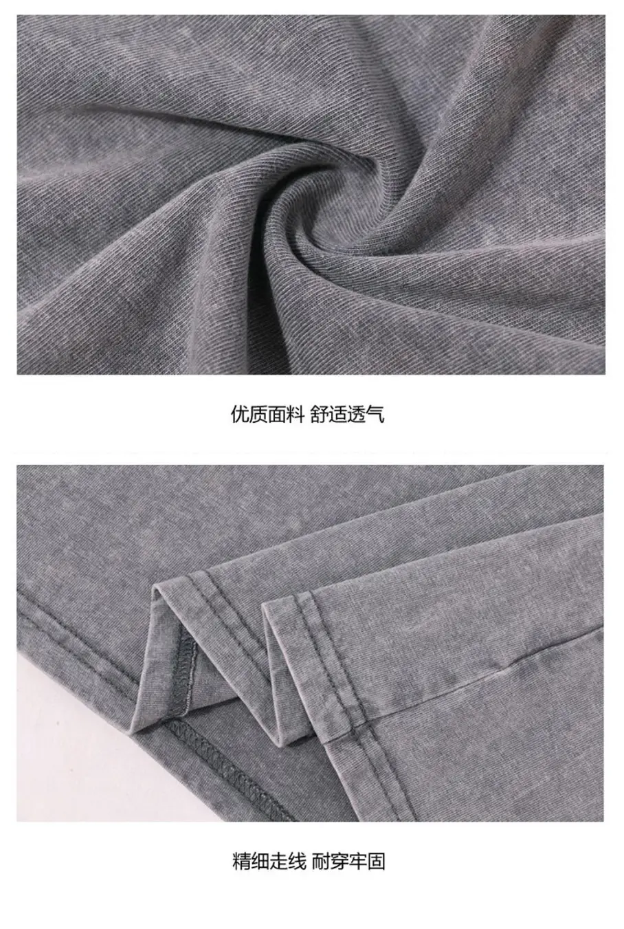 Orange Cotton Round Neck T-Shirt 250g — feature 10
