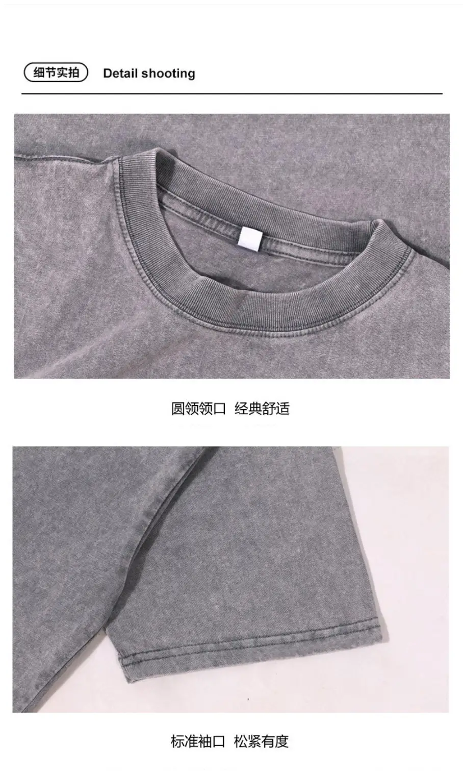 Orange Cotton Round Neck T-Shirt 250g — feature 9