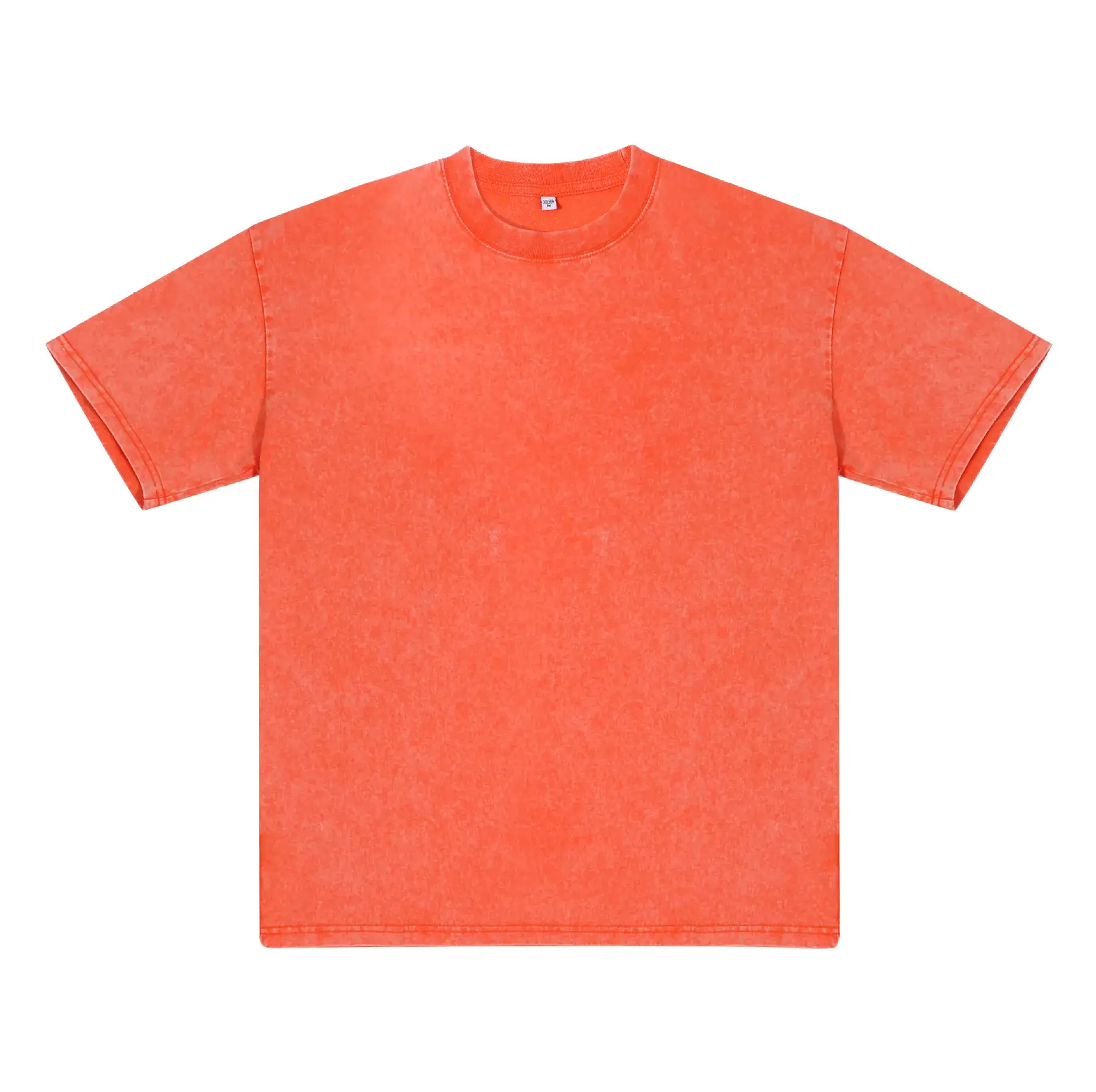 Orange Cotton Round Neck T-Shirt 250g