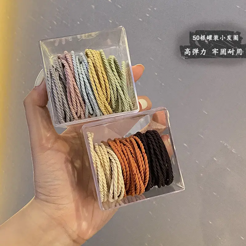 2025 Spring Women's Hair Ties Geometric Line High Elasticity - Image 24