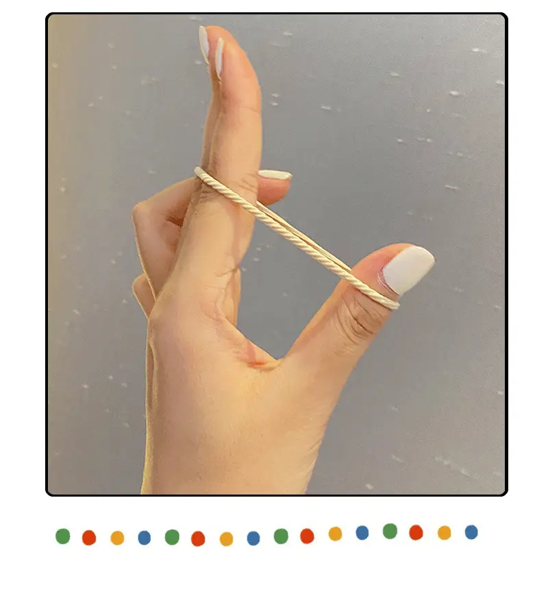 2025 Spring Women's Hair Ties Geometric Line High Elasticity β feature 7
