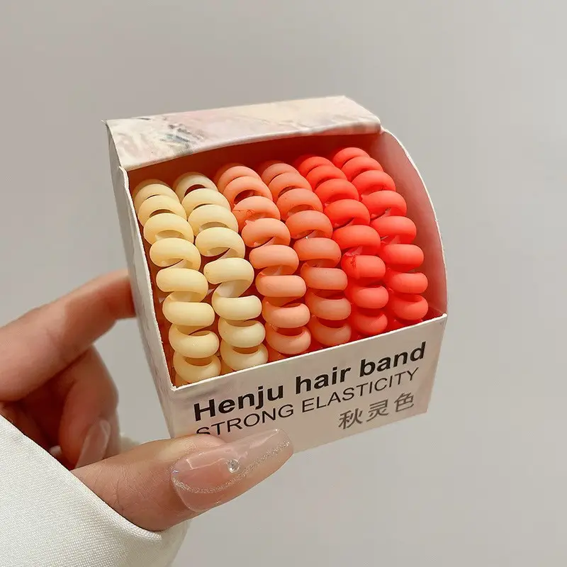 2025 Spring Women's Hair Ties Geometric Line High Elasticity - Image 12