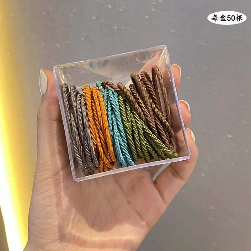 2025 Spring Women's Hair Ties Geometric Line High Elasticity - Image 3