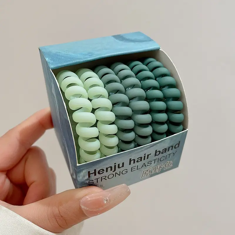 2025 Spring Women's Hair Ties Geometric Line High Elasticity - Image 8