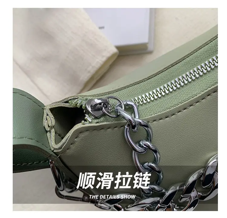 Women's Cream Chain Shoulder Messenger Bag 2023 — feature 5