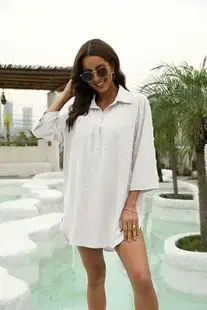 White Heart Print Flounce Nightwear for Women — feature 29