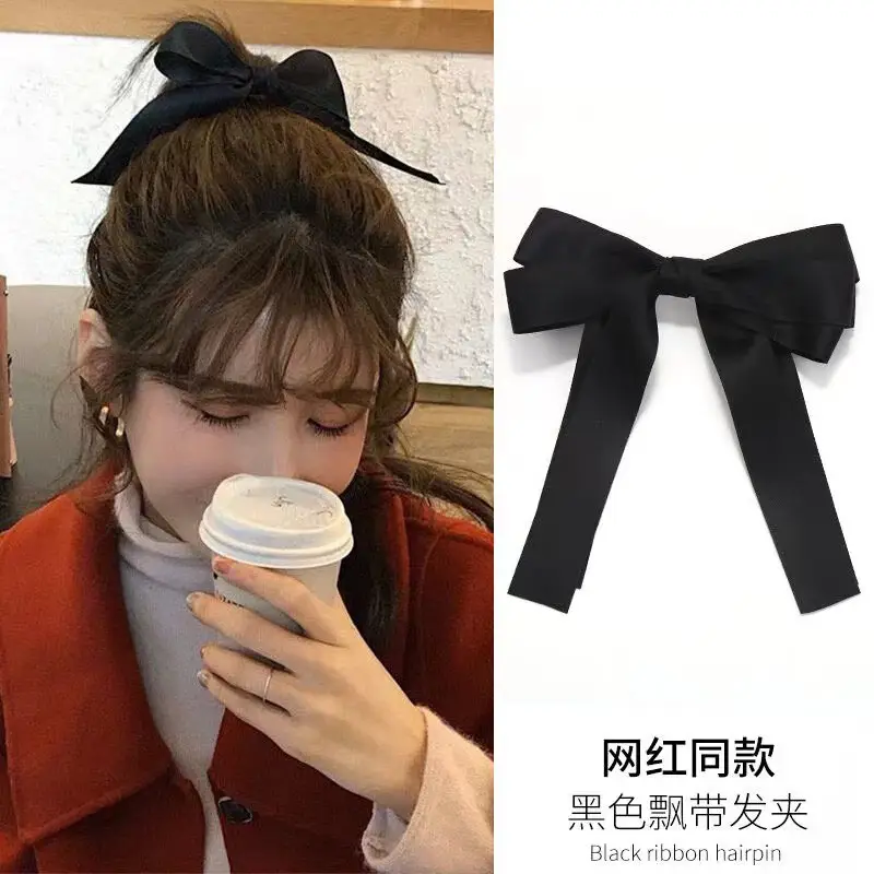 Green Ribbon Hairpin for Women's Back of Head — feature 6