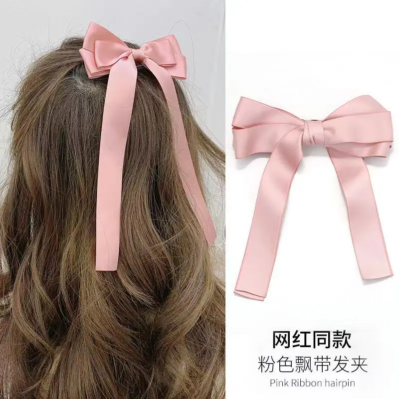 Green Ribbon Hairpin for Women's Back of Head - Image 5