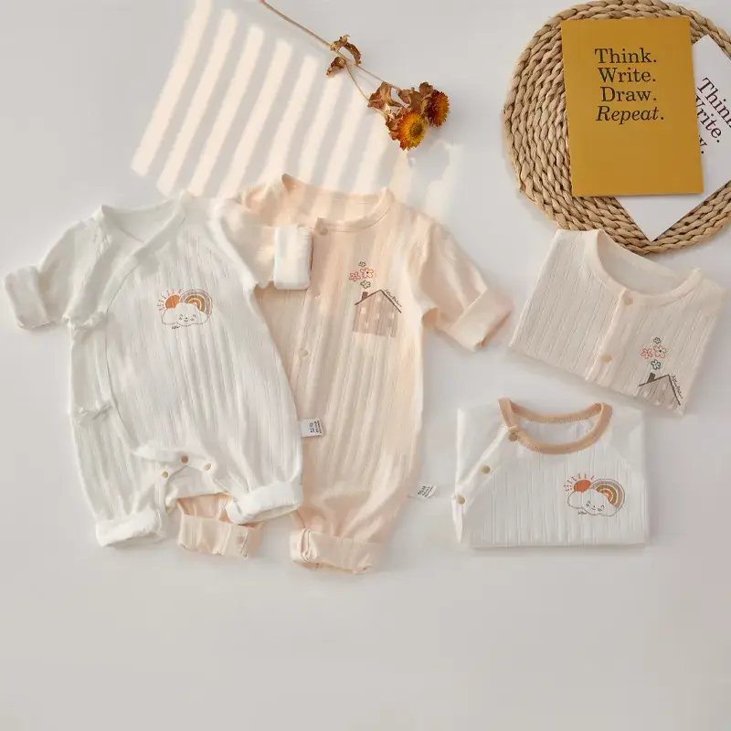 Baby Jumpsuit Set for Newborns Summer Warm Cotton - Image 4