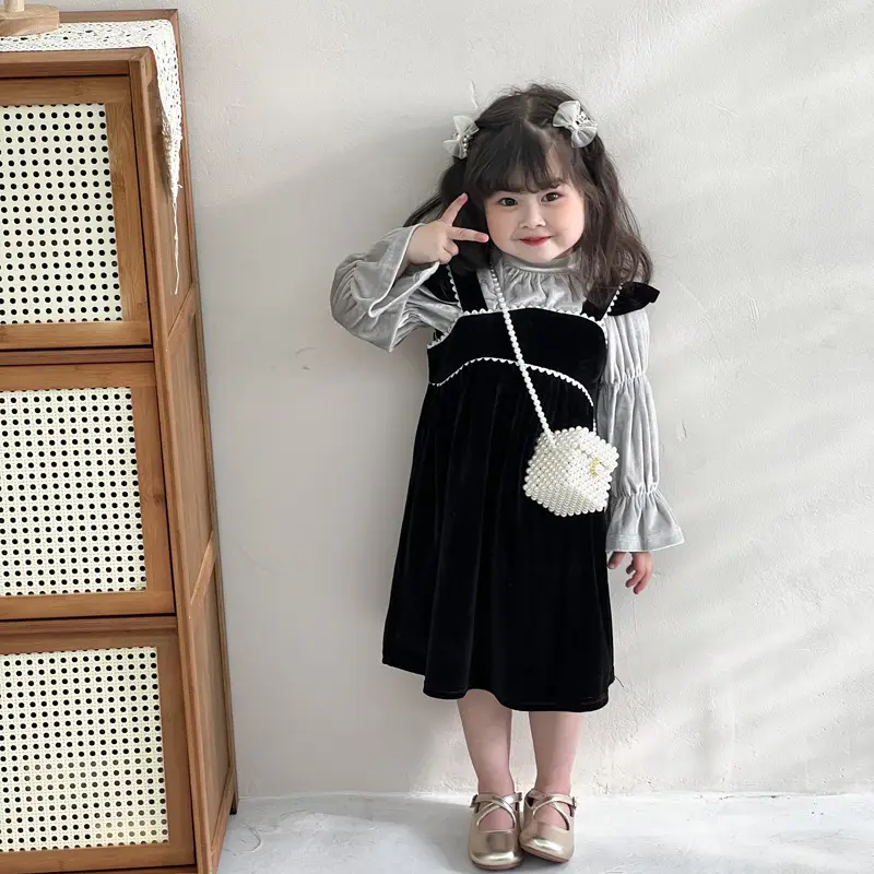Girls' Pearl Chain Crossbody Bag Summer New - Image 3