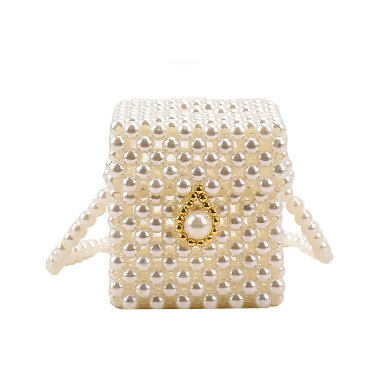 Girls' Pearl Chain Crossbody Bag Summer New - Image 6