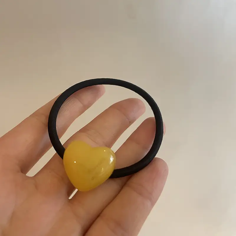 South Korea Acrylic Love Hair Rope for Kids - Image 3