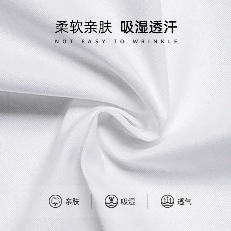 Children's White Long-Sleeve Shirt Spring Autumn Cotton - Image 6