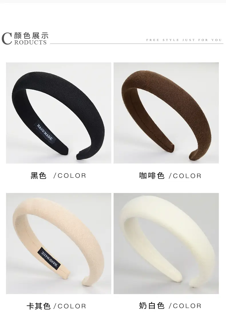 Women's White Cranial Hairband Wide Brim Summer — feature 14