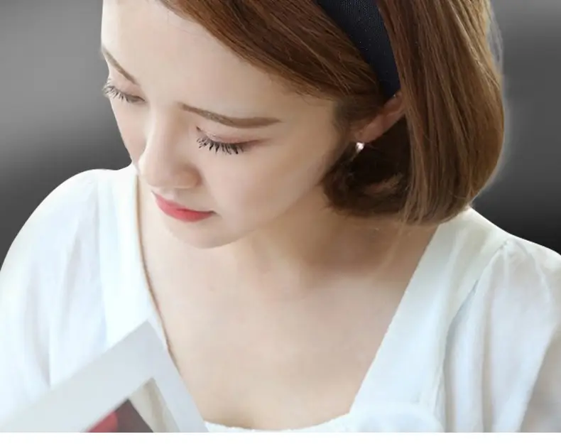 Women's White Cranial Hairband Wide Brim Summer — feature 5