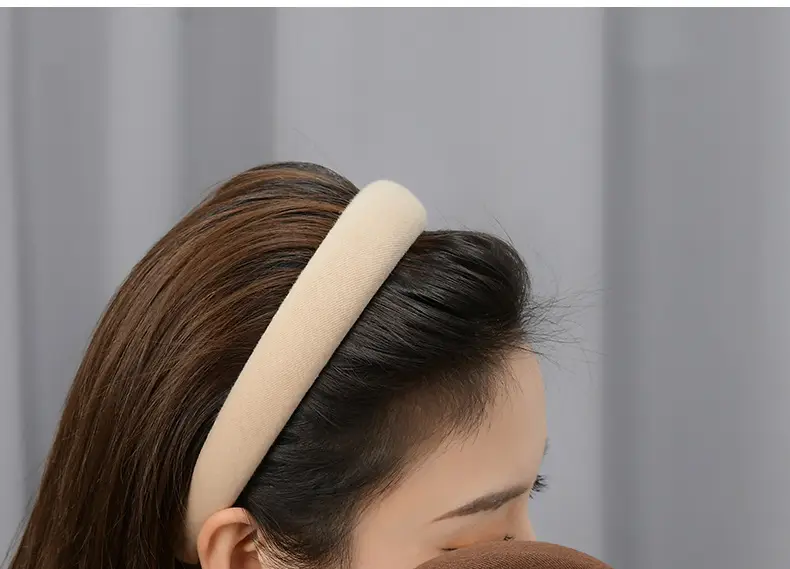 Women's White Cranial Hairband Wide Brim Summer — feature 8