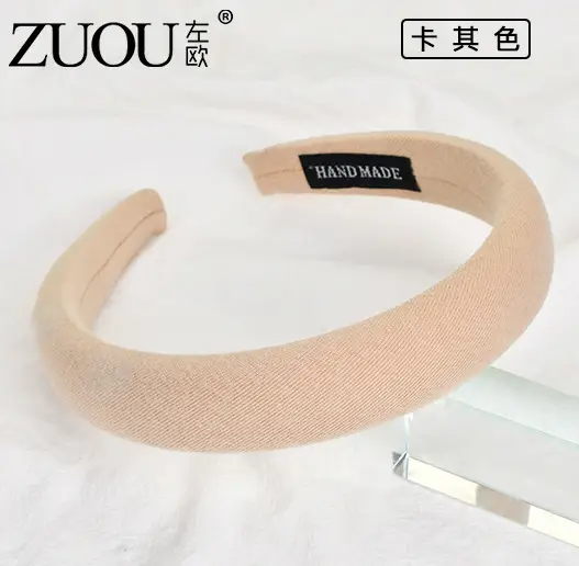 Women's White Cranial Hairband Wide Brim Summer - Image 4