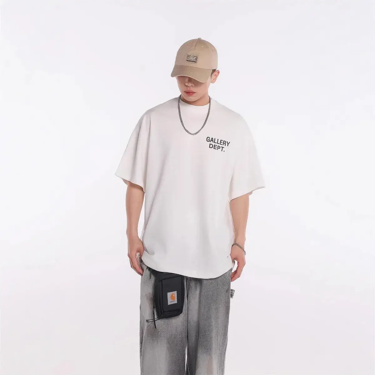 Ftf American Printed T-Shirt Gallery Dept Loose Casual